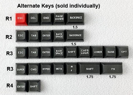 DSS Dolch Alternate - Individual Keycaps