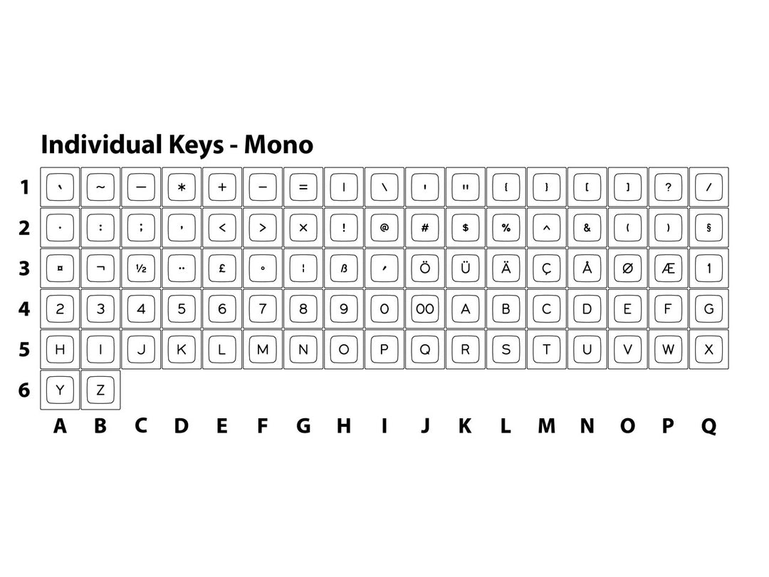 SA-P Flex Individual Keys